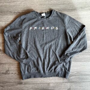 Friends Women’s Crewneck Sweatshirt Gray Medium TV Series Pivot How You Doin